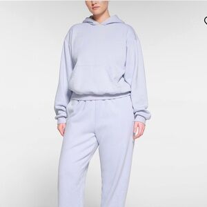 SKIMS Cotton Fleece Classic Hoodie Periwinkle